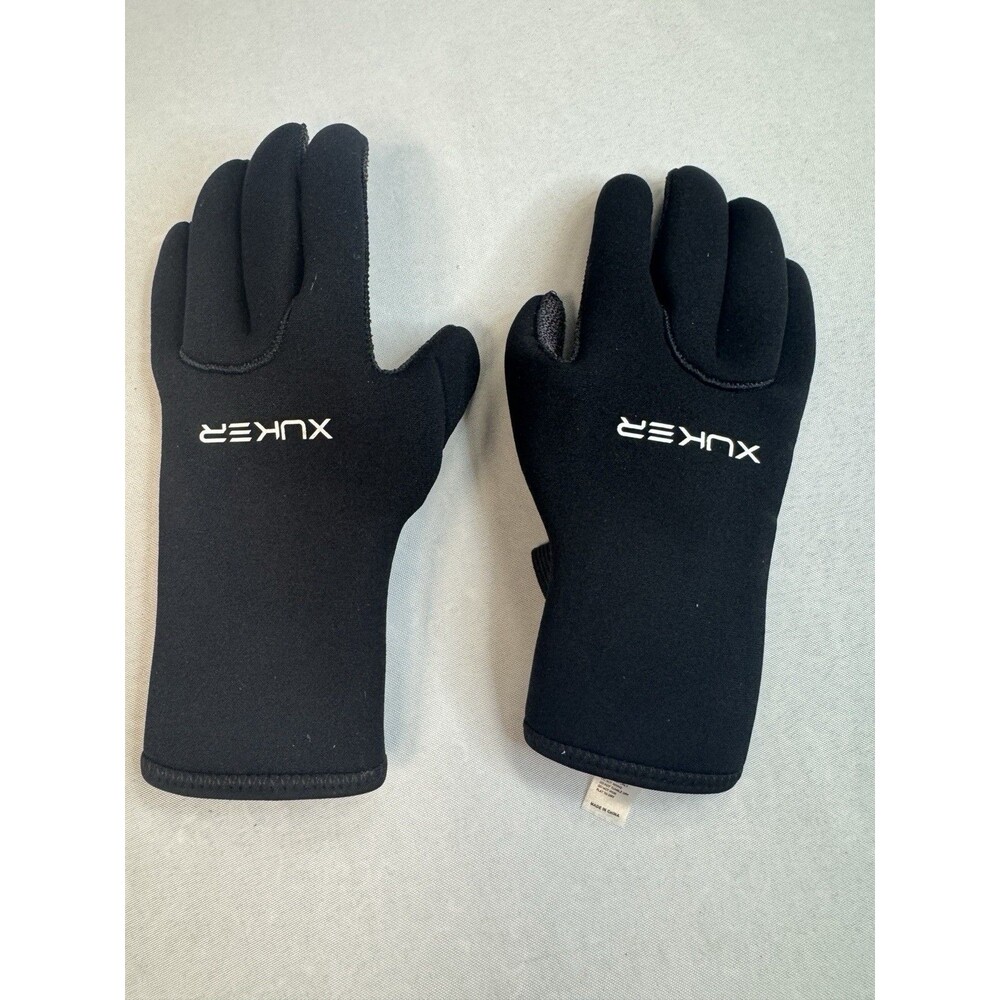 XUKER Water Gloves, 3mm & 5mm Neoprene Five Finger Warm Wetsuit Winter Gloves SM